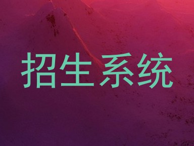 招生系统