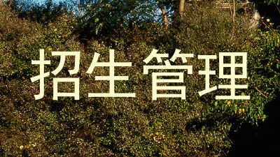 招生管理