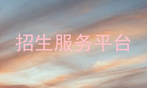 招生服务平台