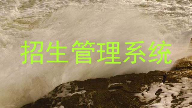 招生管理系统