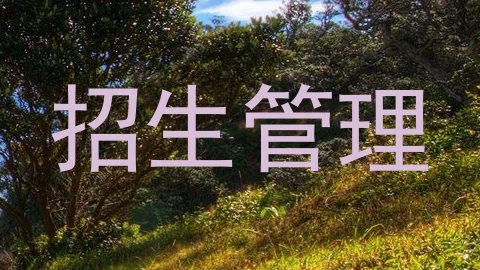 招生管理
