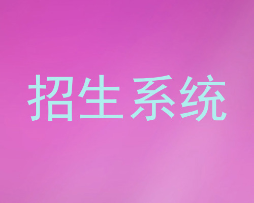 招生系统