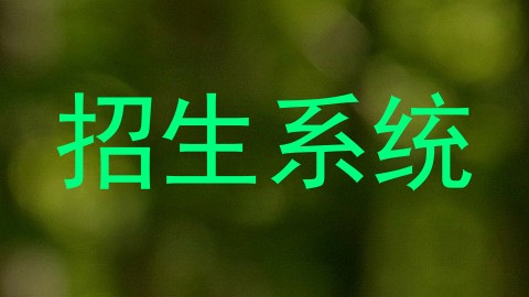 招生系统