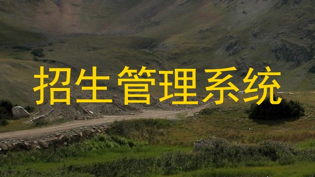 招生管理系统