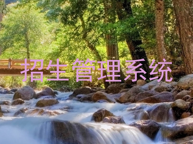 招生管理系统