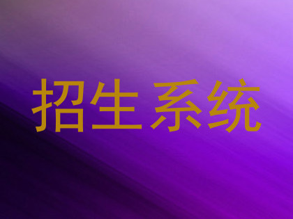 招生系统