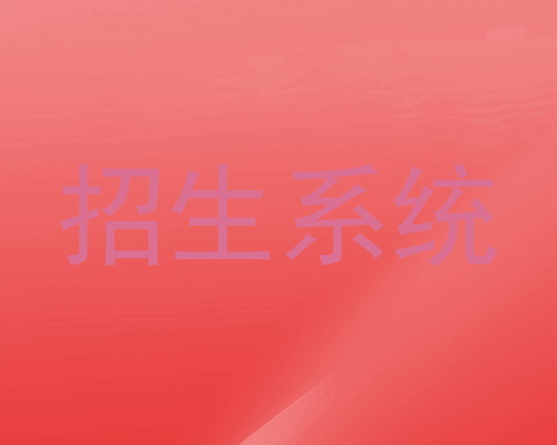 招生系统
