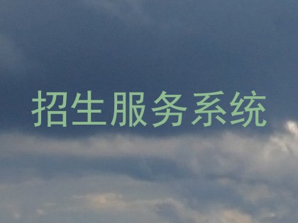 招生服务系统