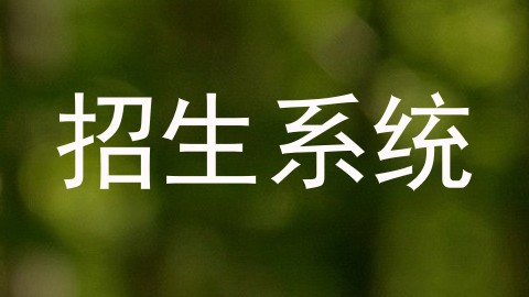 招生系统