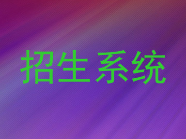 招生系统