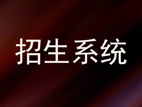 招生系统