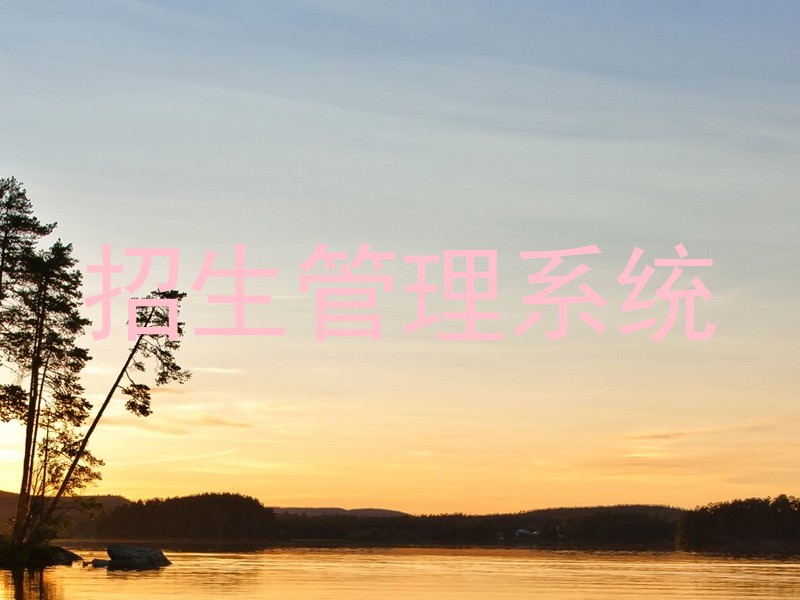 招生管理系统