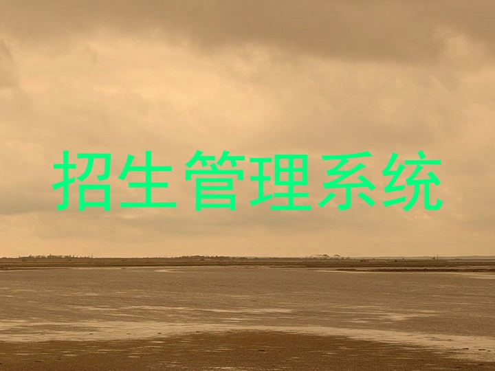 招生管理系统