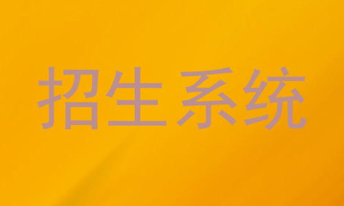 招生系统