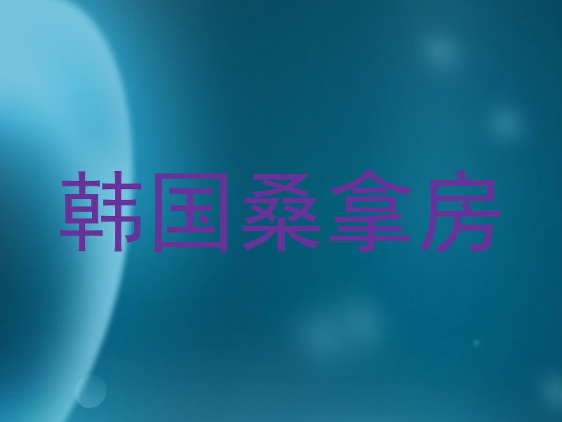 韩国桑拿房