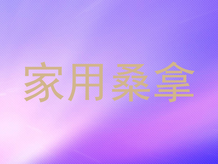家用桑拿