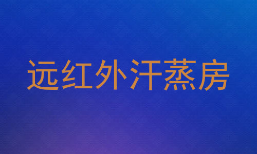远红外汗蒸房