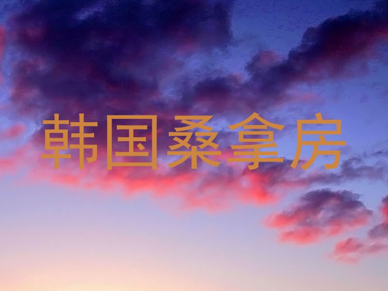 韩国桑拿房