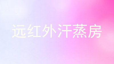 远红外汗蒸房