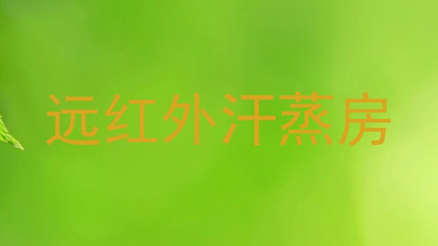 远红外汗蒸房