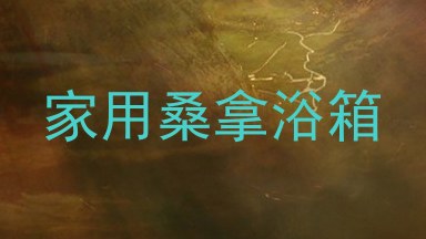 家用桑拿浴箱
