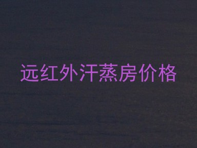 远红外汗蒸房价格
