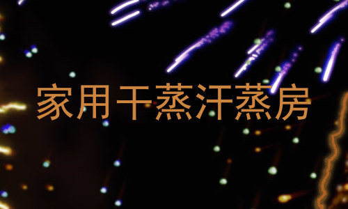家用干蒸汗蒸房