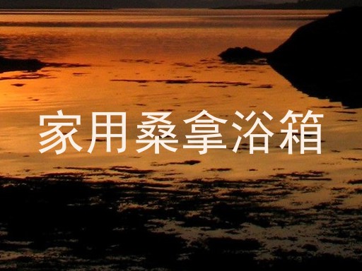 家用桑拿浴箱