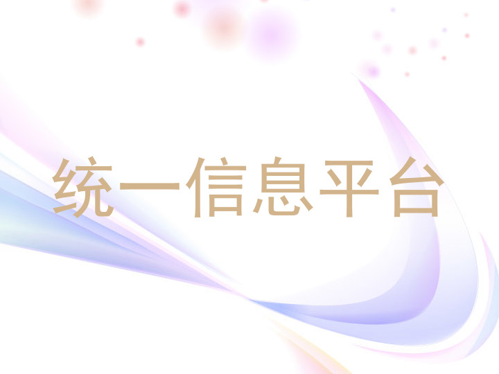 统一信息平台