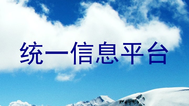 统一信息平台