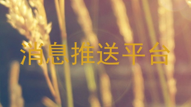 消息推送平台