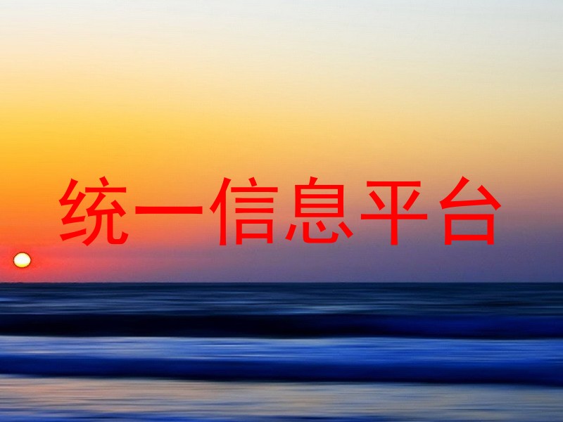 统一信息平台