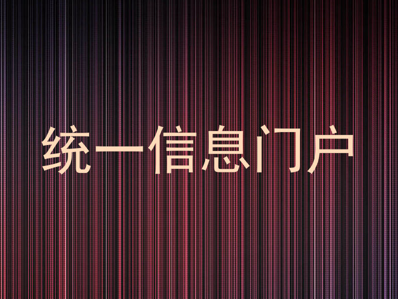 统一信息门户