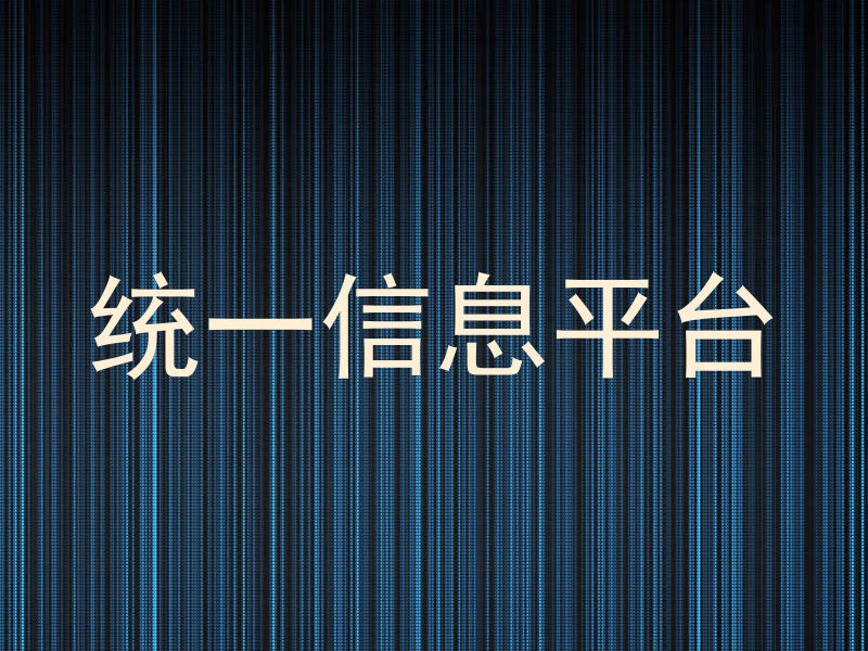 统一信息平台