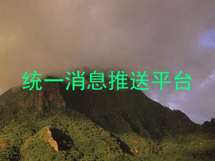 统一消息推送平台