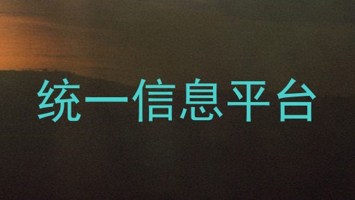 统一信息平台