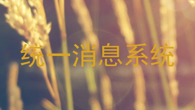 统一消息系统