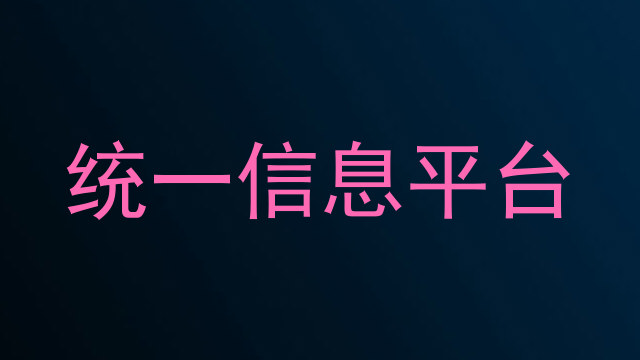统一信息平台