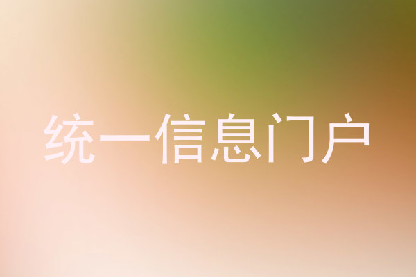 统一信息门户
