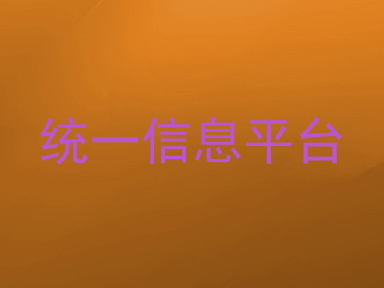 统一信息平台