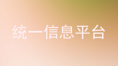 统一信息平台