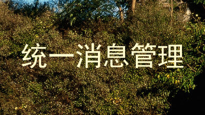 统一消息管理