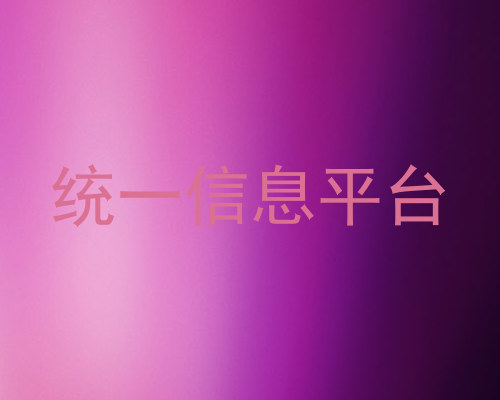 统一信息平台