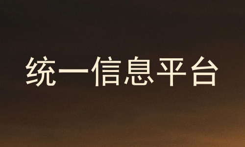 统一信息平台
