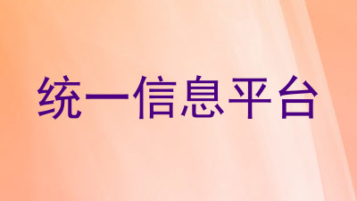 统一信息平台