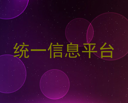 统一信息平台