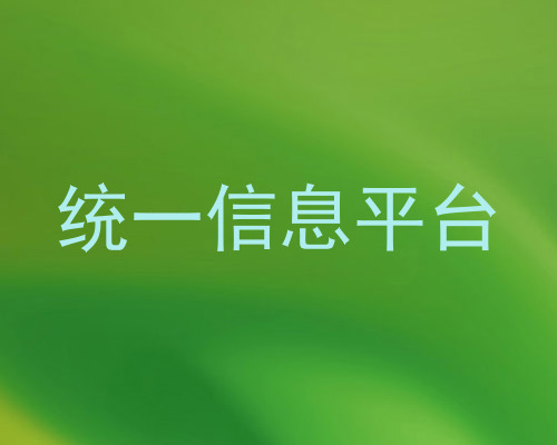 统一信息平台