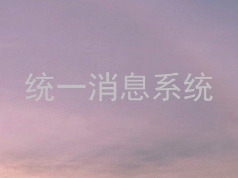 统一消息系统