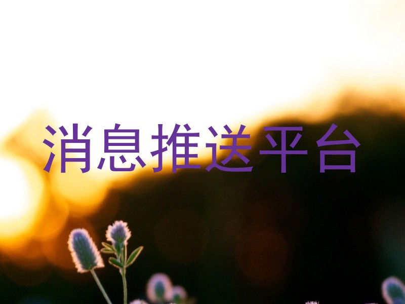 消息推送平台