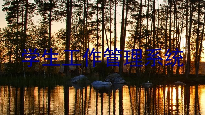 学生工作管理系统